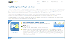 Desktop Screenshot of herpes-datingsites.com